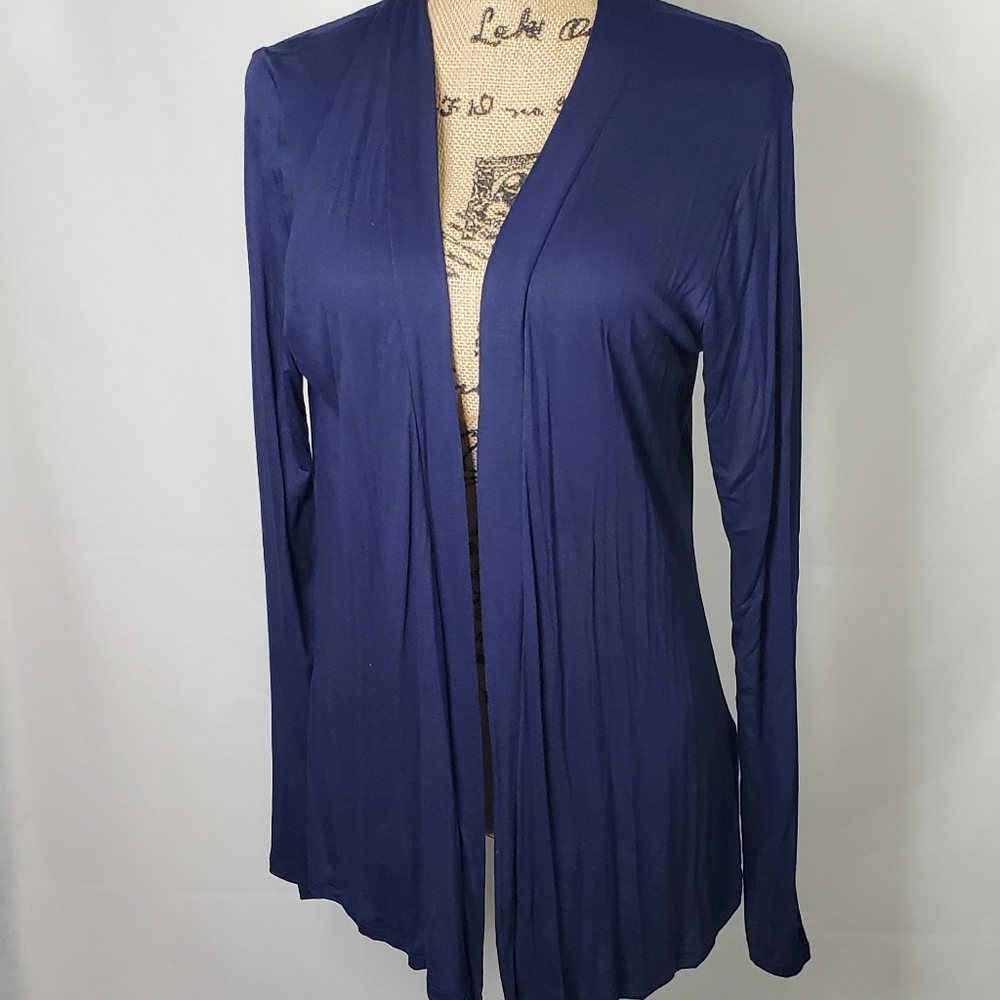 Open Navy Cardigan